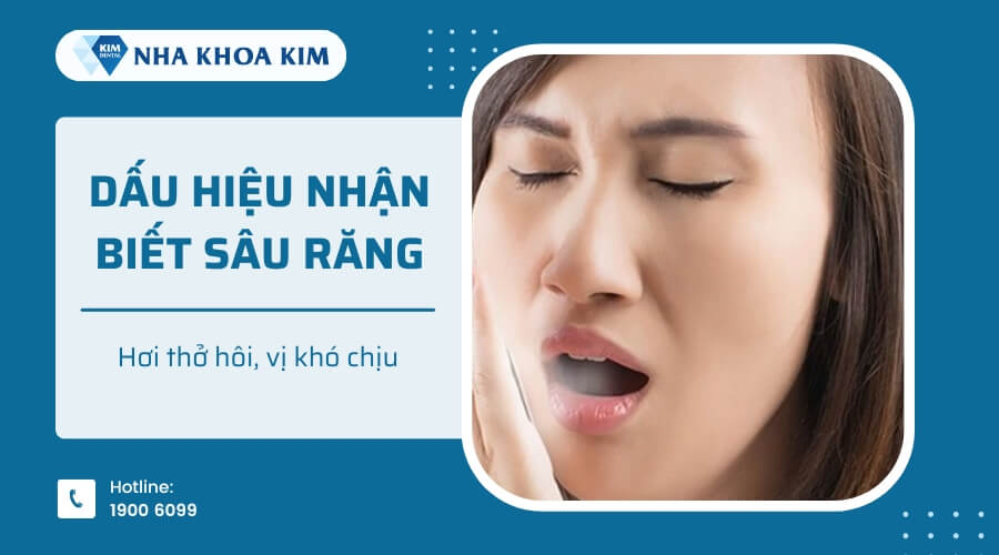 Hơi thở hôi, vị khó chịu là dấu hiệu của sâu răng nặng