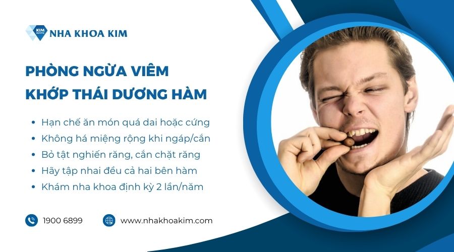Phòng ngừa viêm khớp thái dương hàm