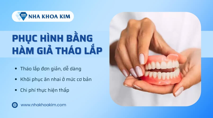 Trồng răng giả tháo lắp