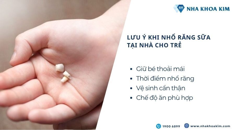 Lưu ý khi nhổ răng sữa tại nhà cho trẻ