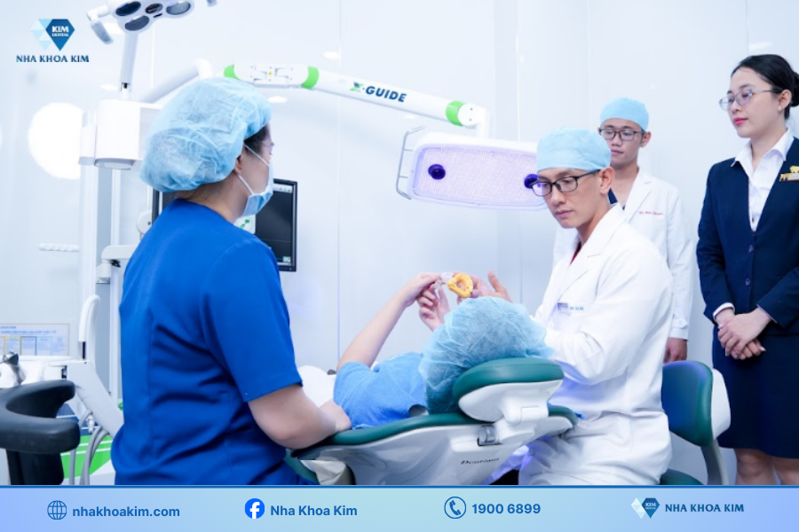 Máy cấy ghép Implant bằng Robot X - Guide tại Nha Khoa Kim quận 3