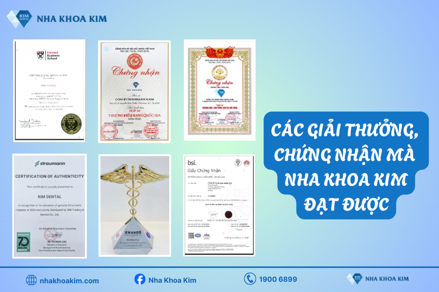 Nha Khoa Kim đạt nhiều giải thưởng danh tiếng