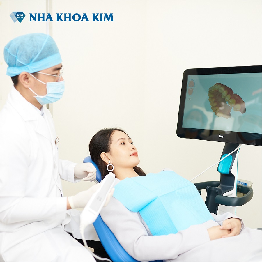 Máy scan răng miệng 3D quét toàn hàm chỉ trong 60 giây tại Nha Khoa Kim