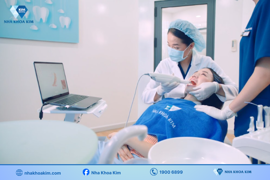 Máy quét Scan lấy dấu răng chính xác tại Nha Khoa Kim