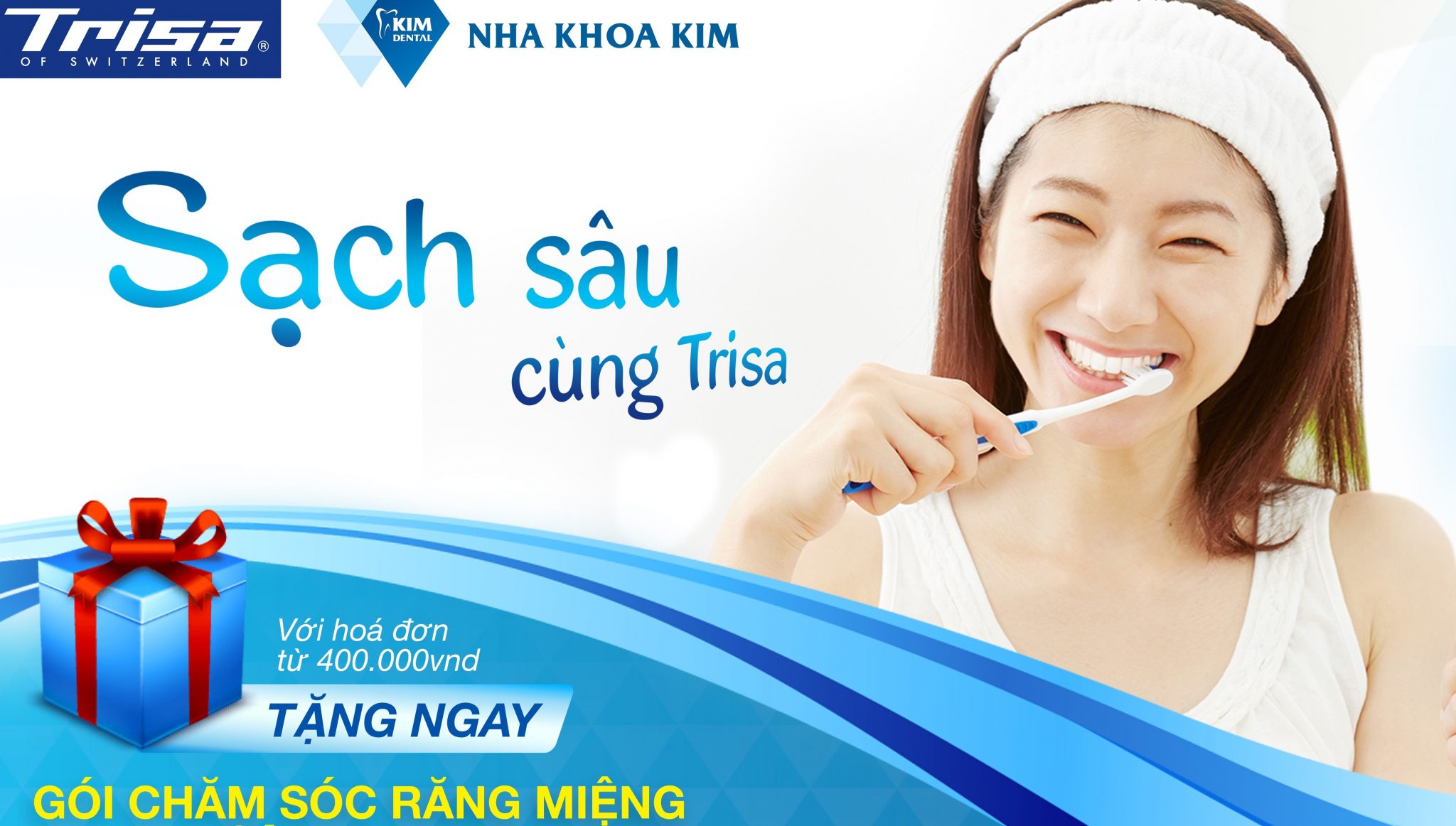 Cơ hội nhận gói Chăm sóc răng miệng 1 năm khi mua sản phẩm Trisa Cơ hội nhận gói Chăm sóc răng miệng 1 năm khi mua sản phẩm Trisa