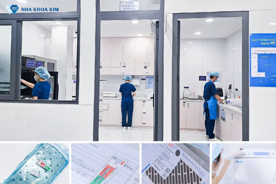 Quy trình vô trùng an toàn tuyệt đối tại Nha Khoa Kim