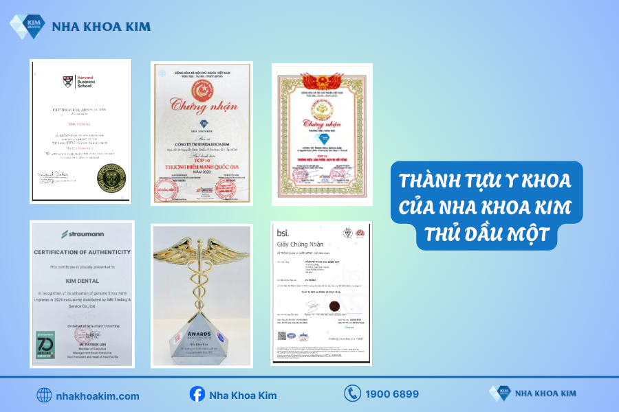 Hệ thống Nha Khoa Kim tự hào đạt hàng loạt thành tựu y khoa danh giá