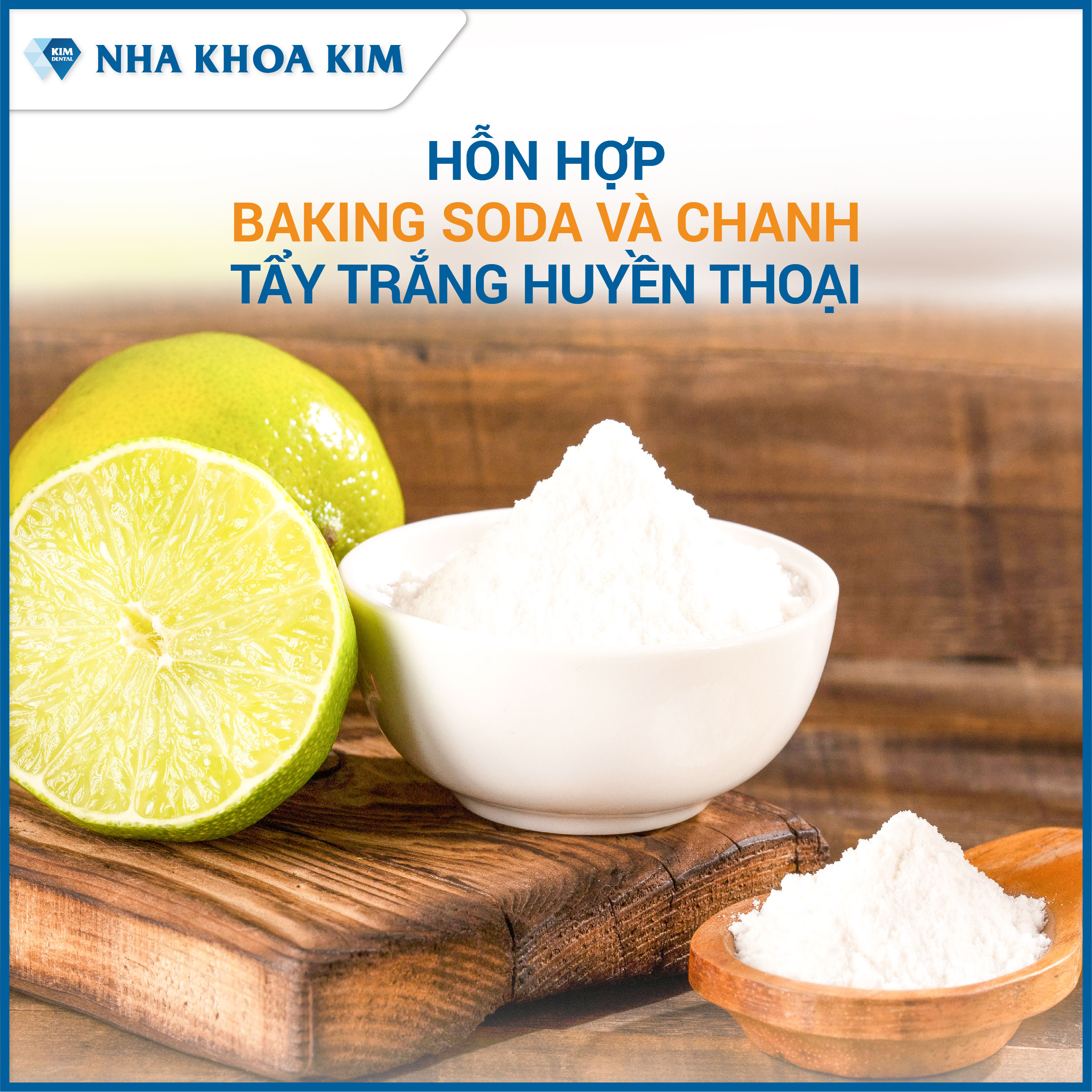 hỗn hợp baking soda và chanh tẩy trắng huyền thoại