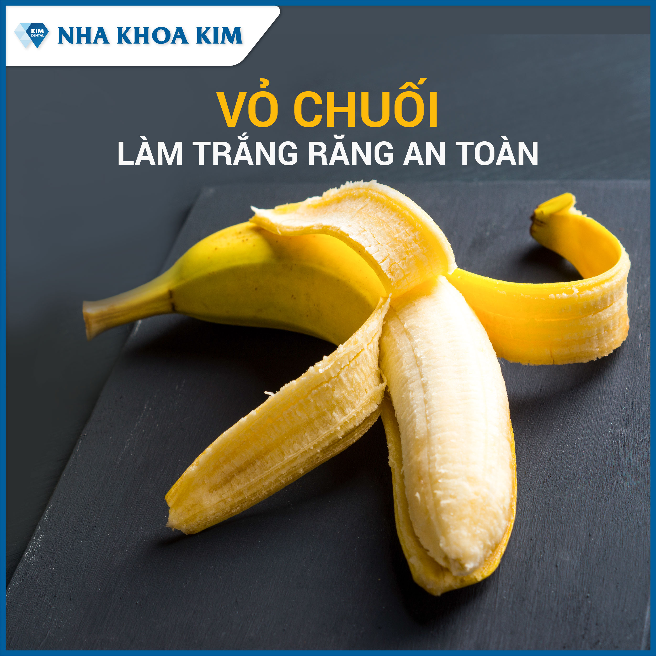 vỏ chuối làm trắng răng an toàn