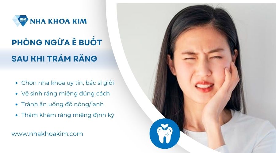 phòng ngừa trám răng xong bị ê buốt