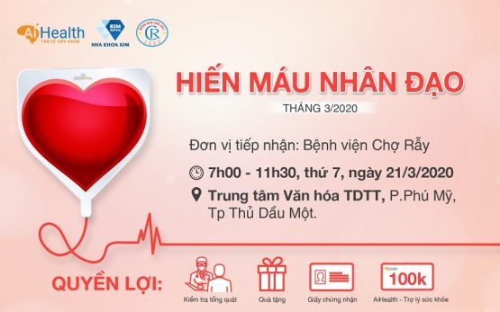 CHƯƠNG TRÌNH HIẾN MÁU NHÂN ĐẠO THÁNG 3/2020