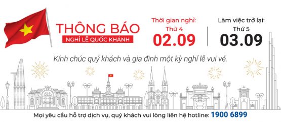 Nha Khoa Kim thông báo Lịch nghỉ lễ Quốc khánh 02/09/2020