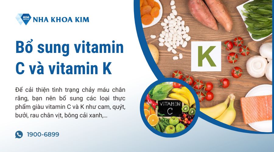 bổ sung thực phẩm, vitamin c và k 