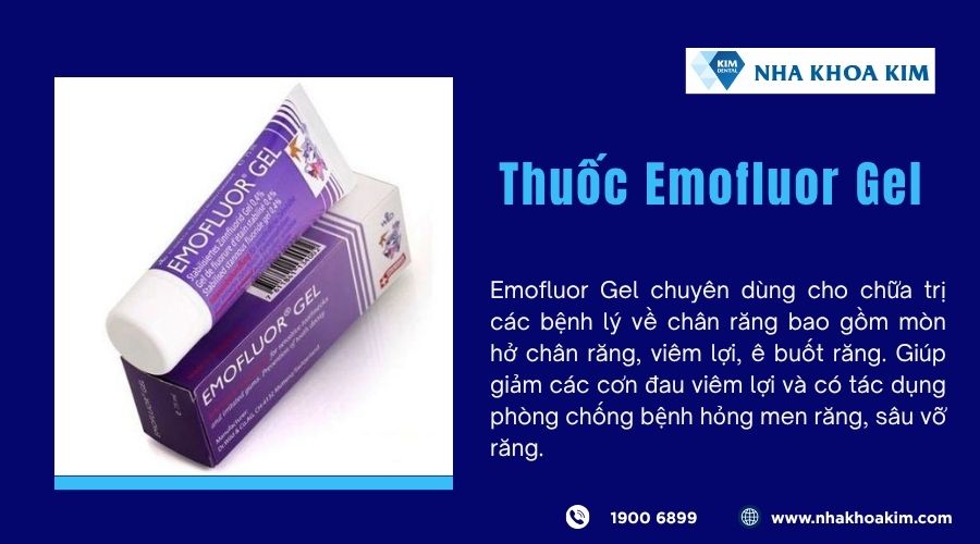 Thuốc chữa viêm lợi Emofluor Gel