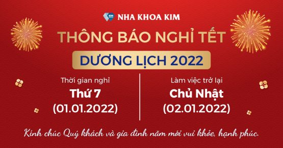 Thông báo nghỉ Tết Dương lịch 2022