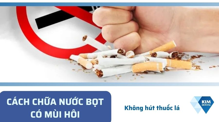 Trị nước bọt có mùi hôi bằng cách bỏ thuốc lá
