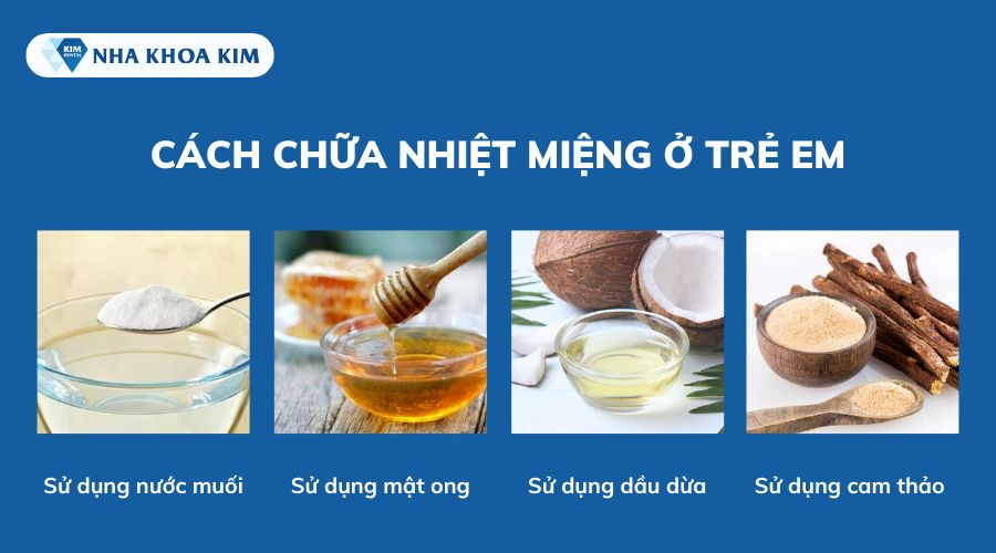 Cách chữa nhiệt miệng ở trẻ nhỏ