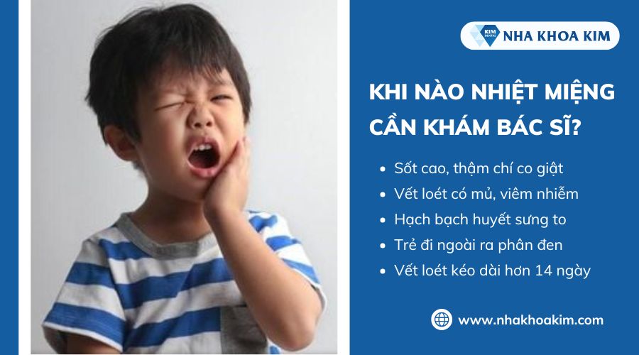 Khi nào cần khám bác sĩ trị nhiệt miệng lưỡi