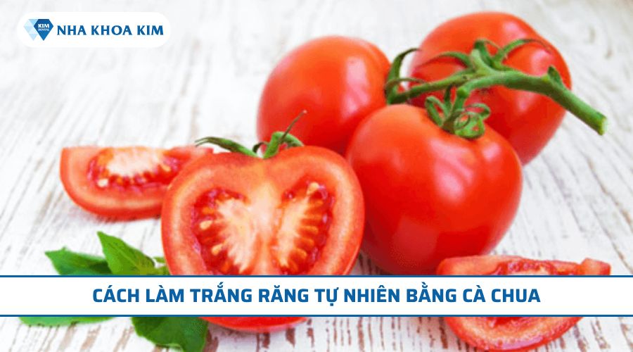 Cách làm trắng răng tự nhiên bằng cà chua