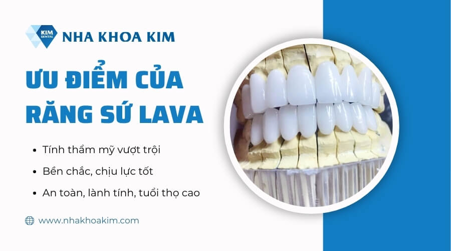 Ưu điểm của răng sứ Lava