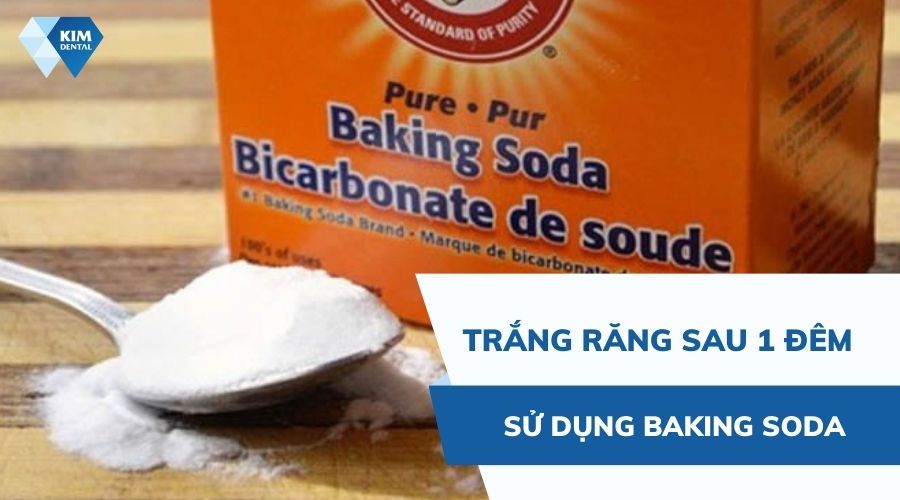 tẩy trắng răng cấp tốc bằng baking soda