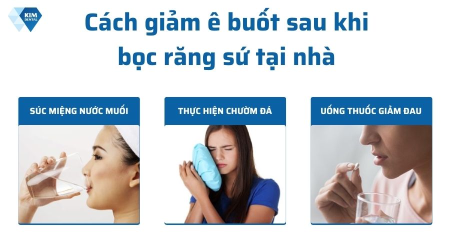 Cách giảm ê buốt răng sau khi bọc sứ tại nhà