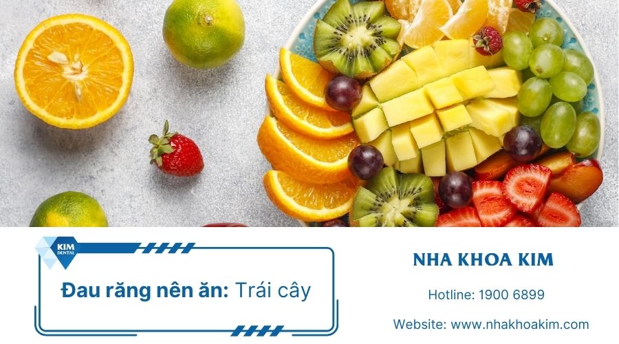đau răng ăn trái cây