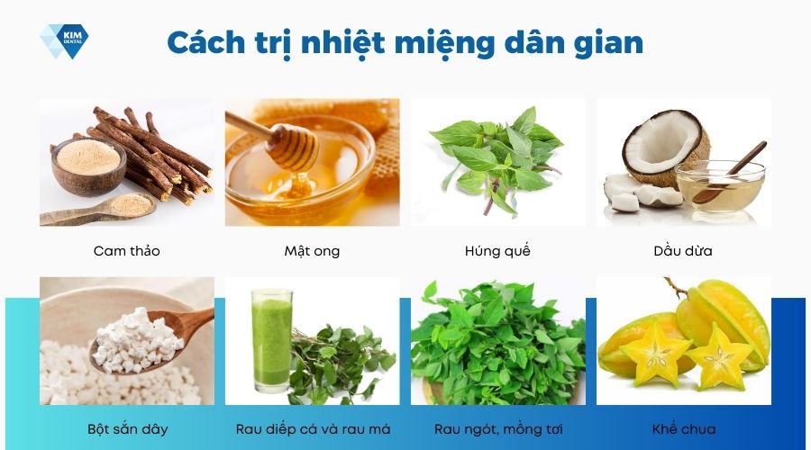 cách trị nhiệt miệng dân gian