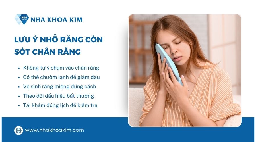 Lưu ý sau khi nhổ răng 