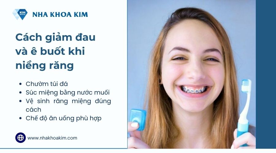 Cách giảm đau nhức răng khi niềng