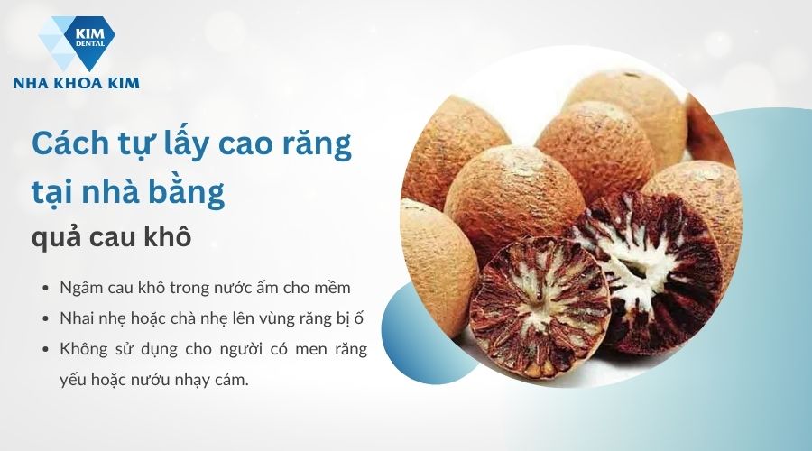 Hướng dẫn cách lấy cao răng tại nhà bằng quả cau khô