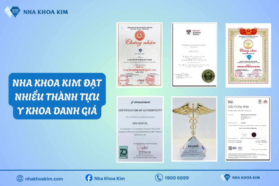 Các thành tựu y khoa danh giá của Nha Khoa Kim