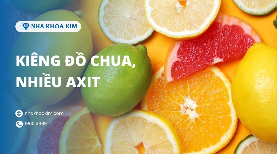 Nhổ răng khôn kiêng ăn đồ chua, nhiều axit