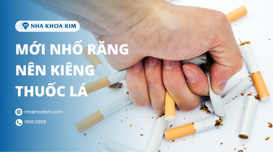 Mới nhổ răng xong không nên hút thuốc