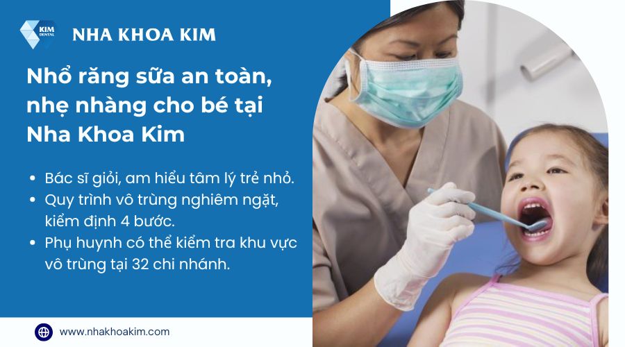 Nhổ răng sữa sâu ở đâu an toàn và uy tín?