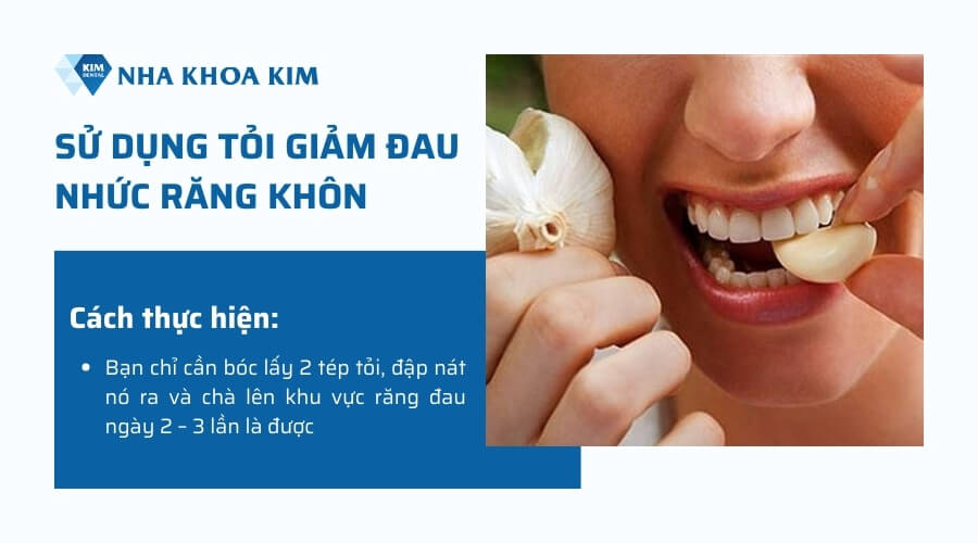 cách chữa đau răng khôn tại nhà bằng tỏi