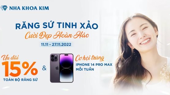 Răng sứ tinh xảo, cười đẹp hoàn hảo, trúng IPHONE 14 PRO MAX mỗi tuần