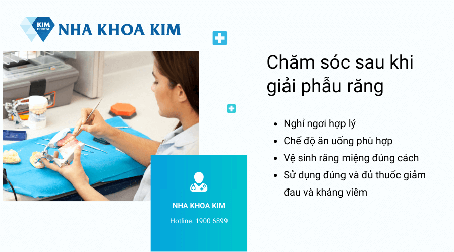 Hướng dẫn chăm sóc răng sau giải phẫu