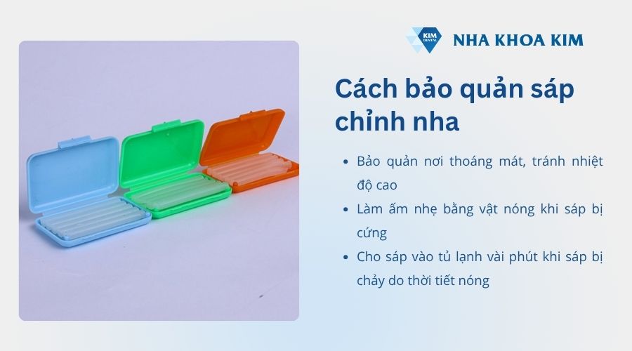 Cách bảo quản sáp nha khoa