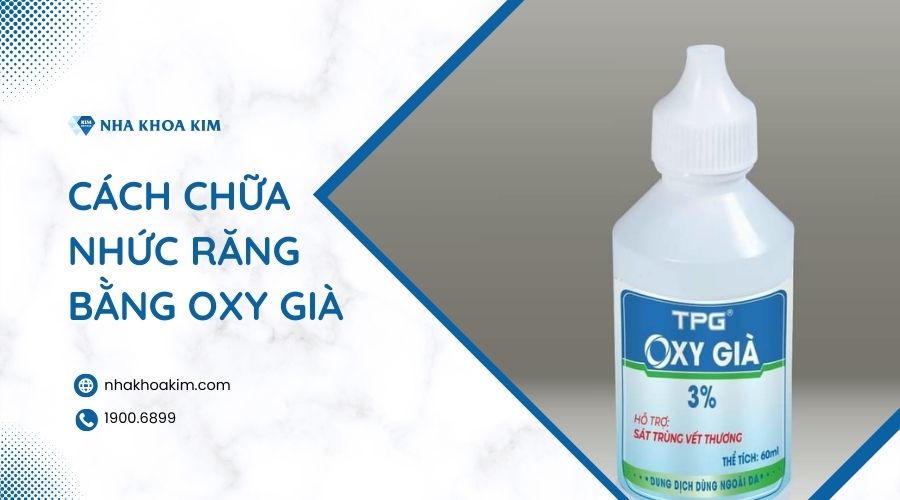 Cách trị nhức răng bằng oxy già