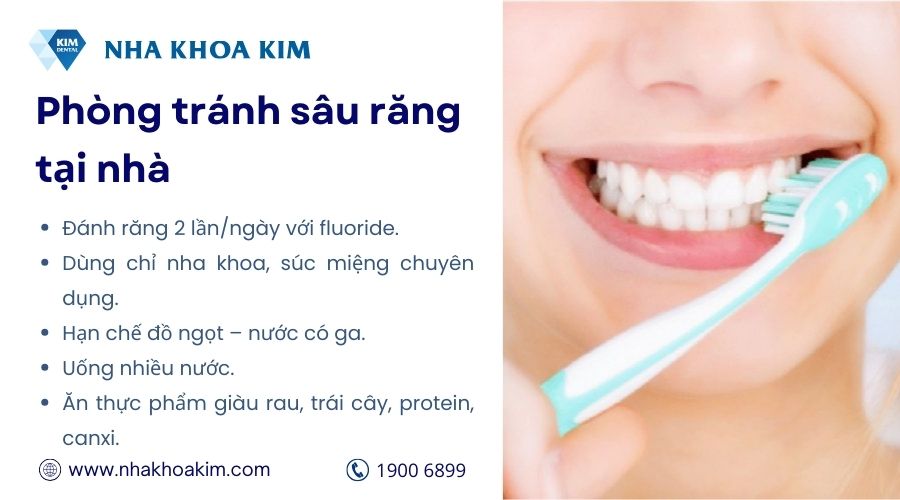 Phòng tránh sâu răng hàng ngày ngay tại nhà
