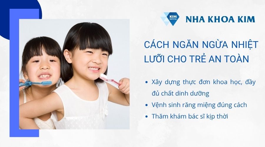 Cách ngăn ngừa nhiệt lưỡi lở trẻ