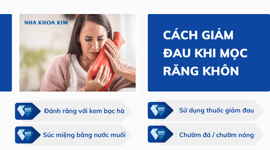 Cách giảm đau khi mọc răng khôn