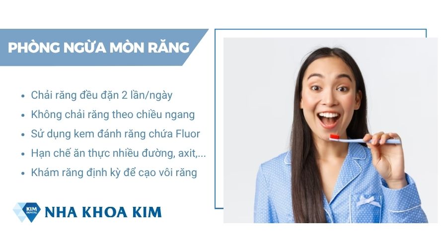 phòng ngừa mòn men răng