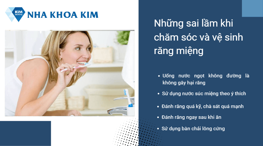 Những sai lầm khi chăm sóc và vệ sinh răng miệng