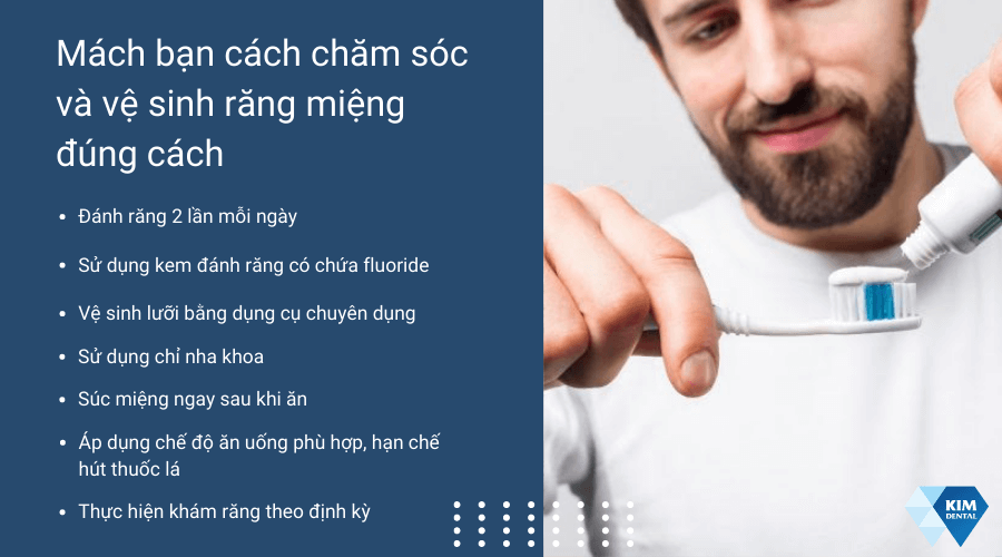 Mách bạn cách chăm sóc và vệ sinh răng miệng đúng cách