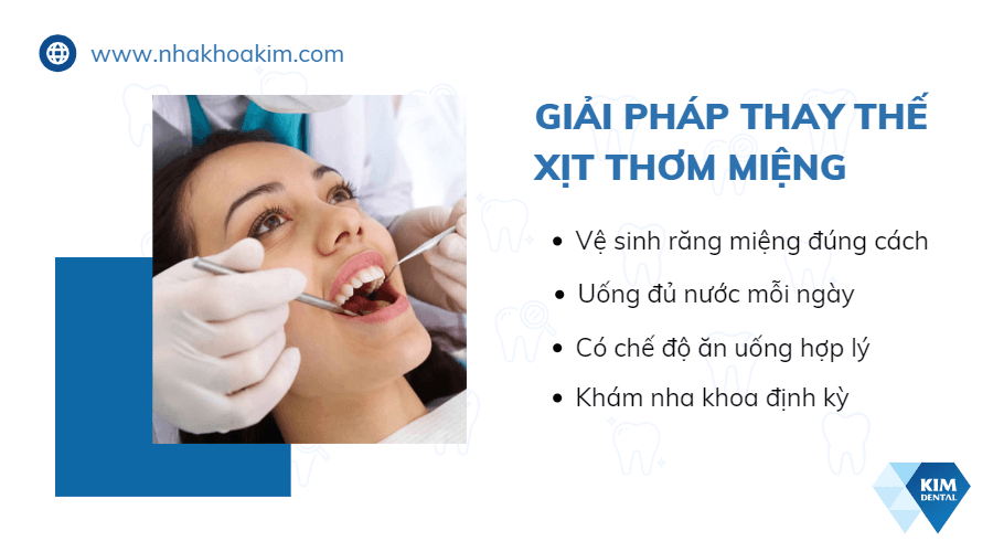 Giải pháp thay thế xịt thơm miệng