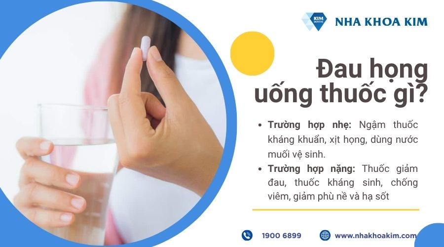 đau họng uống thuốc gì