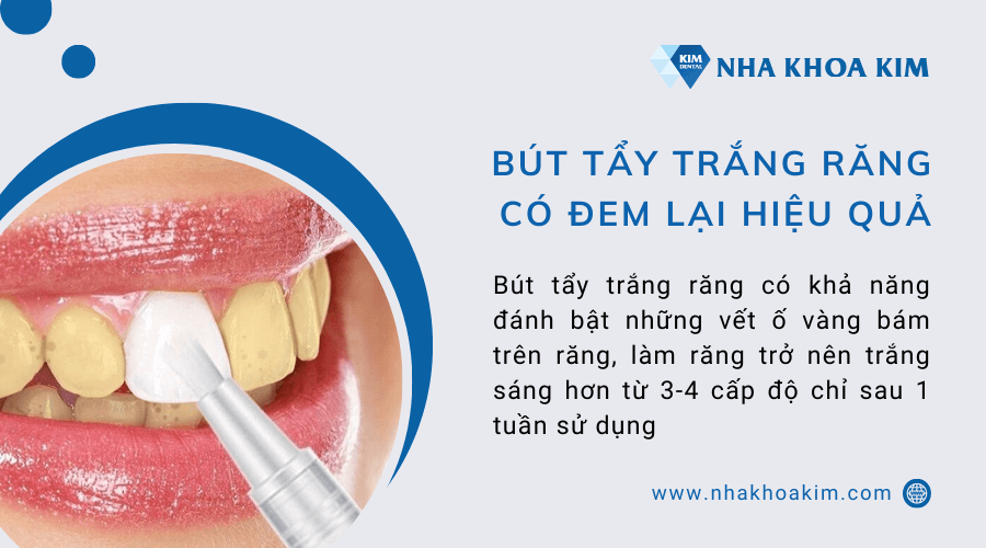 Những hiệu quả mà bút tẩy trắng răng đem lại?