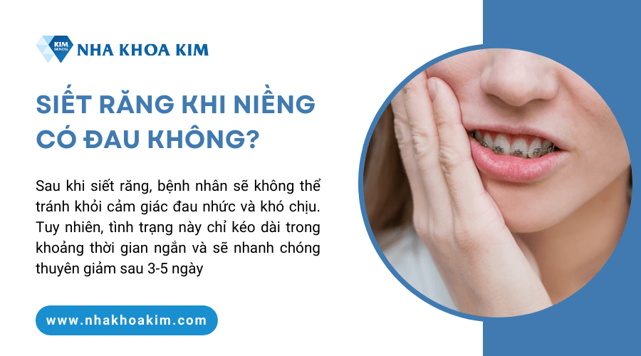 Siết răng khi niềng có đau không?